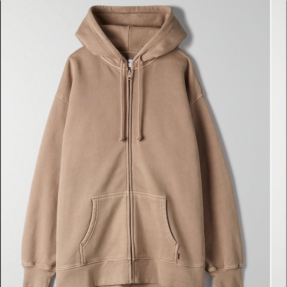 Aritzia “Cozyaf Boyfriend Zip-Up Hoodie”